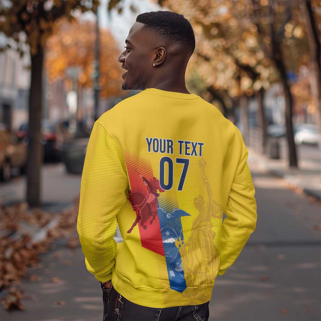 Ecuador Football Custom WC2026 Sweatshirt Historical Symbols - African Pride