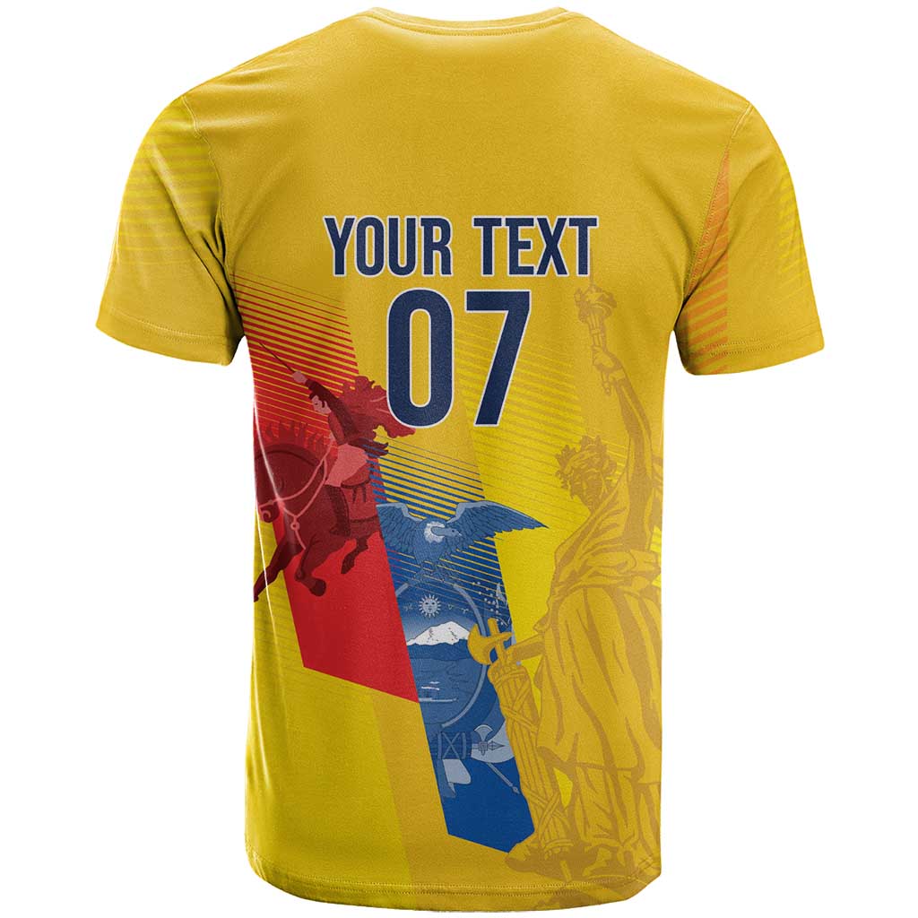 Ecuador Football Custom WC2026 T shirt Historical Symbols - African Pride