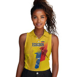 Ecuador Football Custom WC2026 Women Sleeveless Polo Shirt Historical Symbols - African Pride