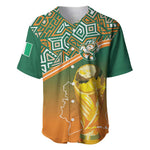 Ivory Coast Football Tribal Patterns Baseball Jersey WC2026 - African Pride