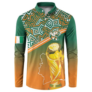 Ivory Coast Football Tribal Patterns Button Sweatshirt WC2026