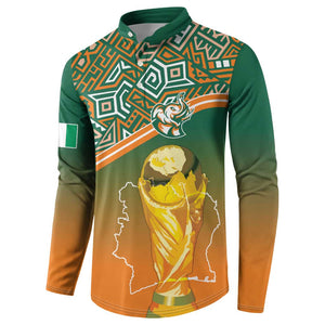 Ivory Coast Football Tribal Patterns Button Sweatshirt WC2026