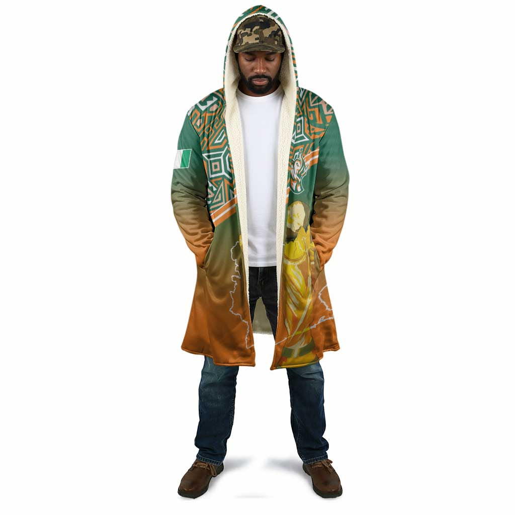 Ivory Coast Football Tribal Patterns Cloak WC2026 - African Pride