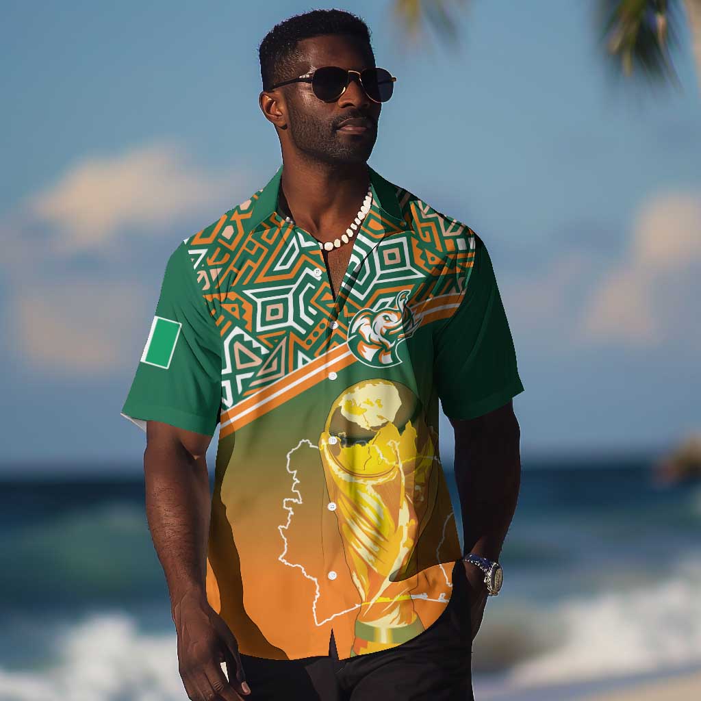 Ivory Coast Football Tribal Patterns Hawaiian Shirt WC2026 - African Pride