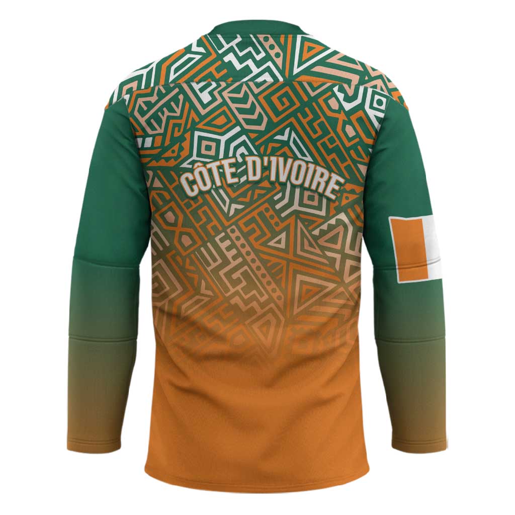 Ivory Coast Football Tribal Patterns Hockey Jersey WC2026 - African Pride