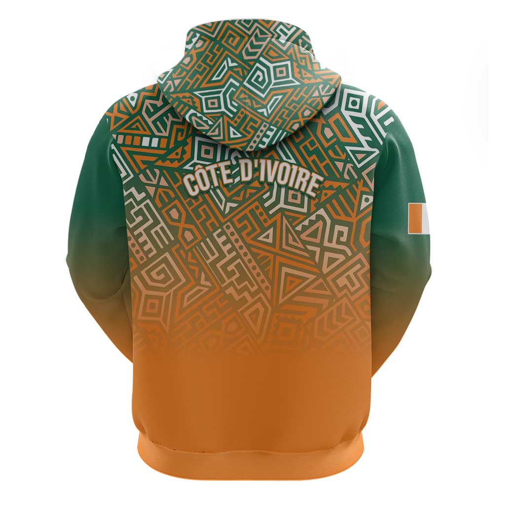 Ivory Coast Football Tribal Patterns Hoodie WC2026 - African Pride