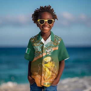 Ivory Coast Football Tribal Patterns Kid Hawaiian Shirt WC2026 - African Pride