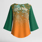 Ivory Coast Football Tribal Patterns Kimono Sleeve Blouse WC2026 - African Pride