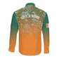 Ivory Coast Football Tribal Patterns Long Sleeve Button Shirt WC2026 - African Pride