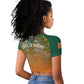Ivory Coast Football Tribal Patterns Raglan Cropped T shirt WC2026 - African Pride