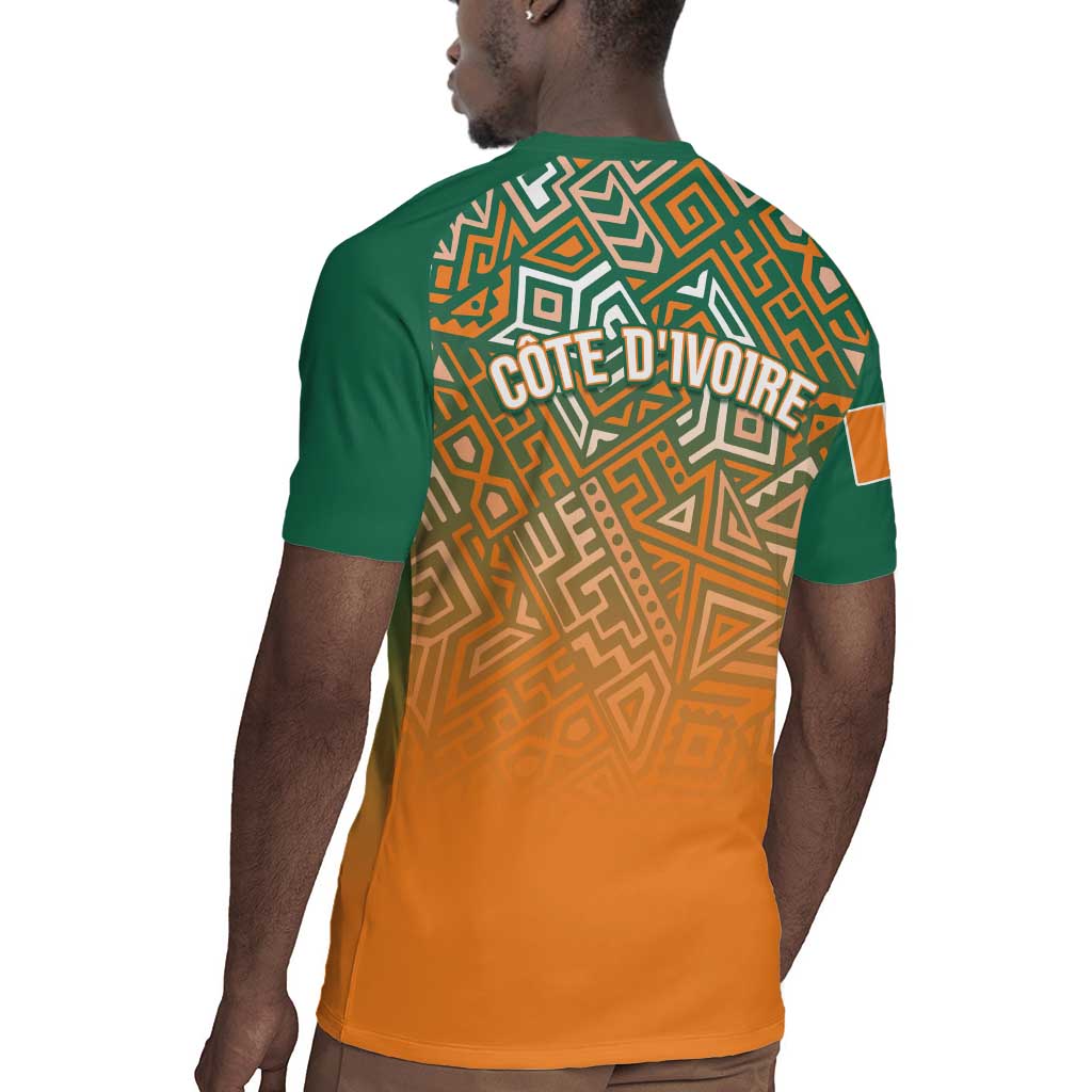 Ivory Coast Football Tribal Patterns Rugby Jersey WC2026 - African Pride