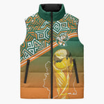 Ivory Coast Football Tribal Patterns Sleeveless Puffer Jacket WC2026 - African Pride