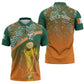 Ivory Coast Football Tribal Patterns Zipper Polo Shirt WC2026 - African Pride