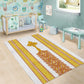 Habesha Motifs Ethiopia Area Rug Tilet White Gold