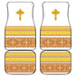 Habesha Motifs Ethiopia Car Mats Tilet White Gold