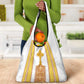 Habesha Motifs Ethiopia Grocery Bag Tilet White Gold