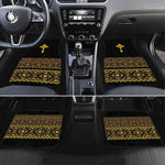 Habesha Motifs Ethiopia Car Mats Tilet Black Gold