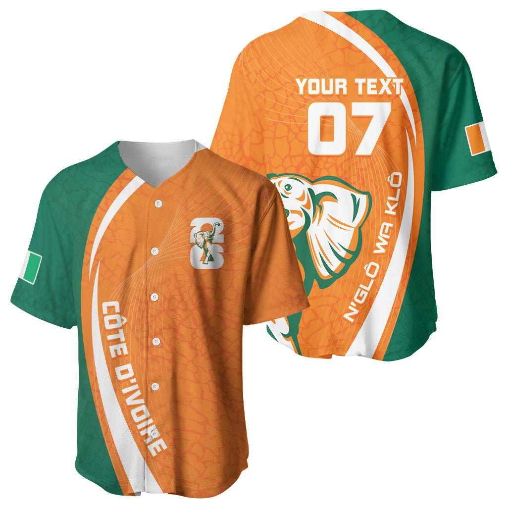 Cote d'Ivoire WC2026 Custom Baseball Jersey Making History - GO Elephants