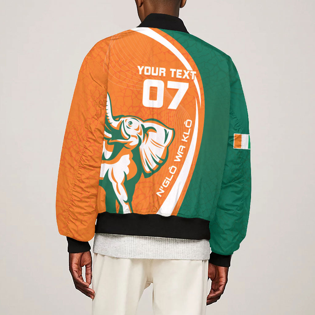 Cote d'Ivoire WC2026 Custom Bomber Jacket Making History - GO Elephants