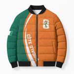Cote d'Ivoire WC2026 Custom Bomber Puffer Jacket Making History - GO Elephants