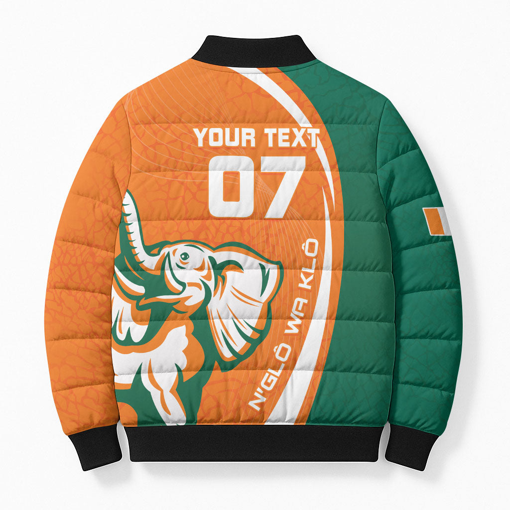 Cote d'Ivoire WC2026 Custom Bomber Puffer Jacket Making History - GO Elephants