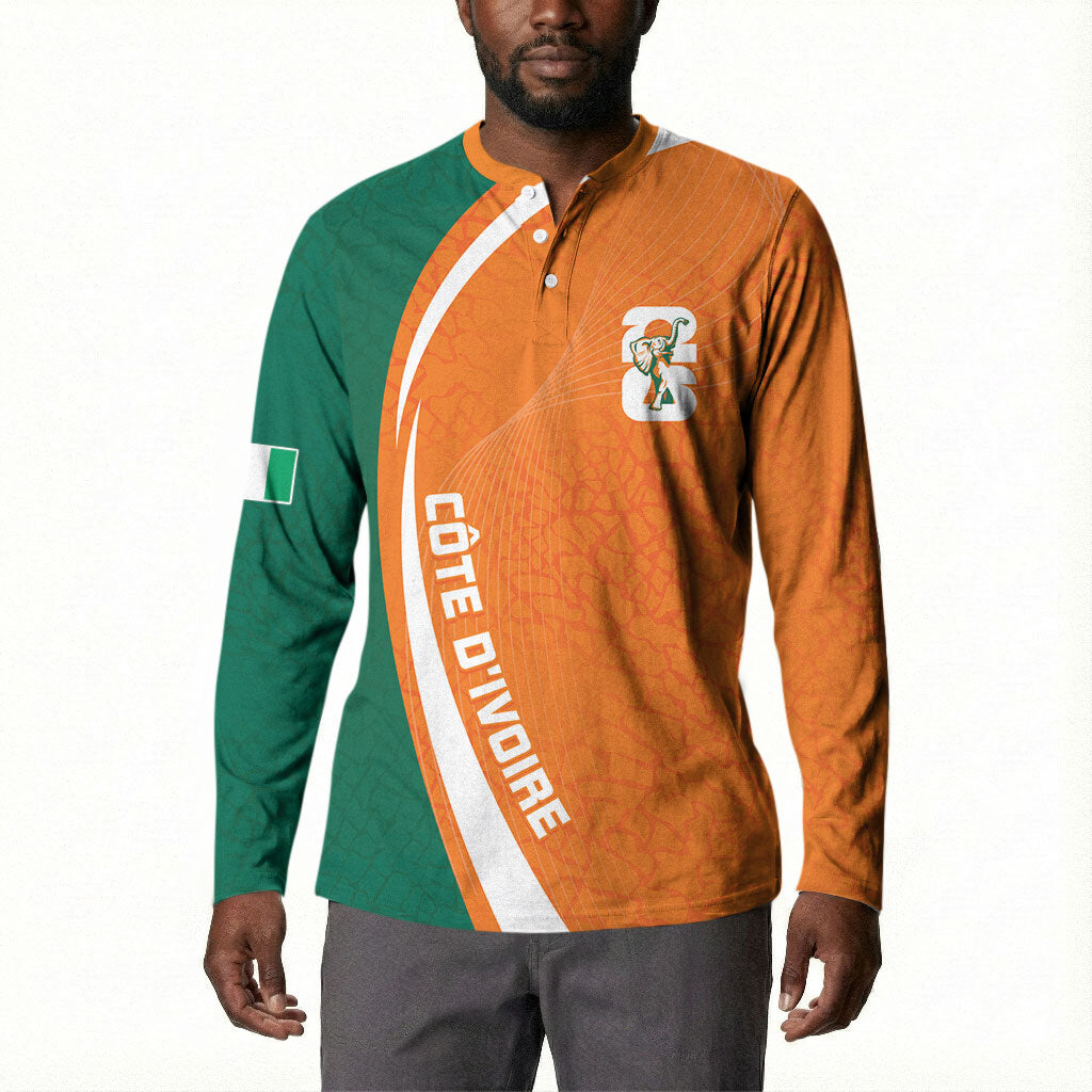 Cote d'Ivoire WC2026 Custom Button Sweatshirt Making History - GO Elephants