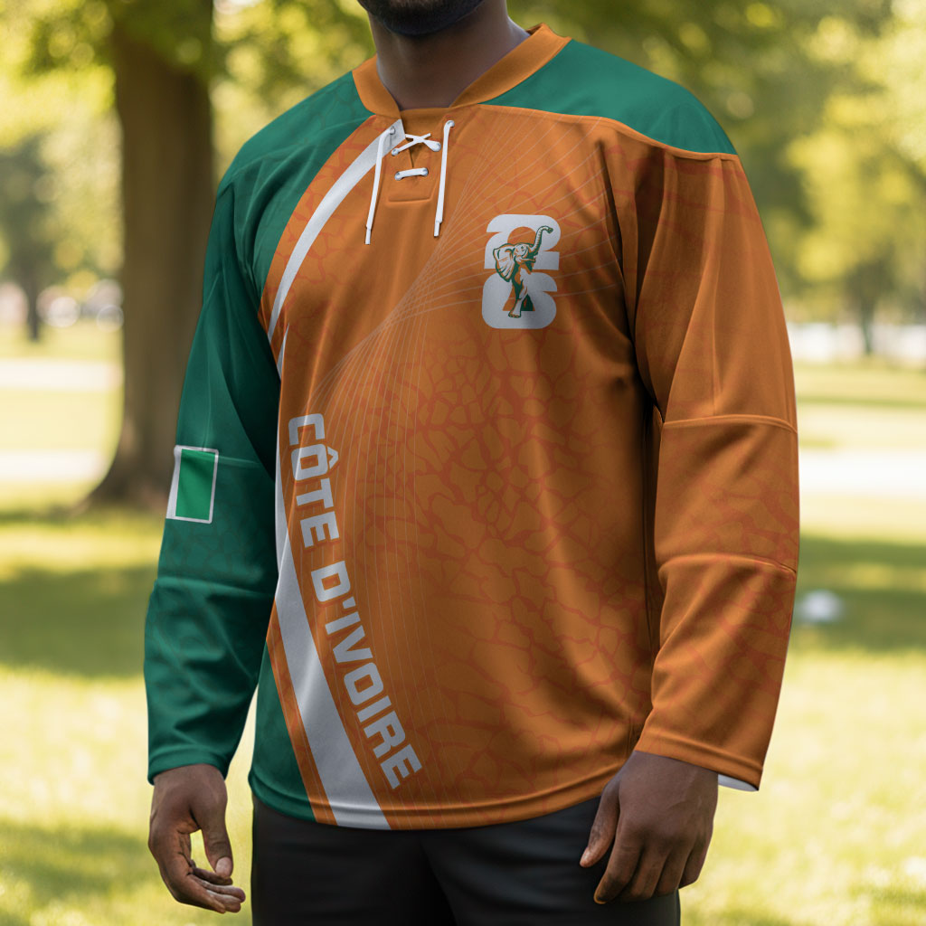 Cote d'Ivoire WC2026 Custom Hockey Jersey Making History - GO Elephants