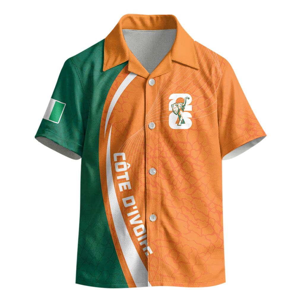 Cote d'Ivoire WC2026 Custom Kid Hawaiian Shirt Making History - GO Elephants