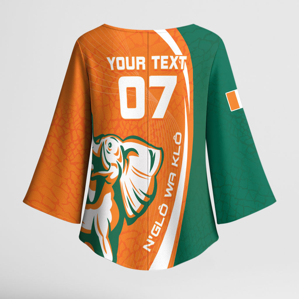 Cote d'Ivoire WC2026 Custom Kimono Sleeve Blouse Making History - GO Elephants