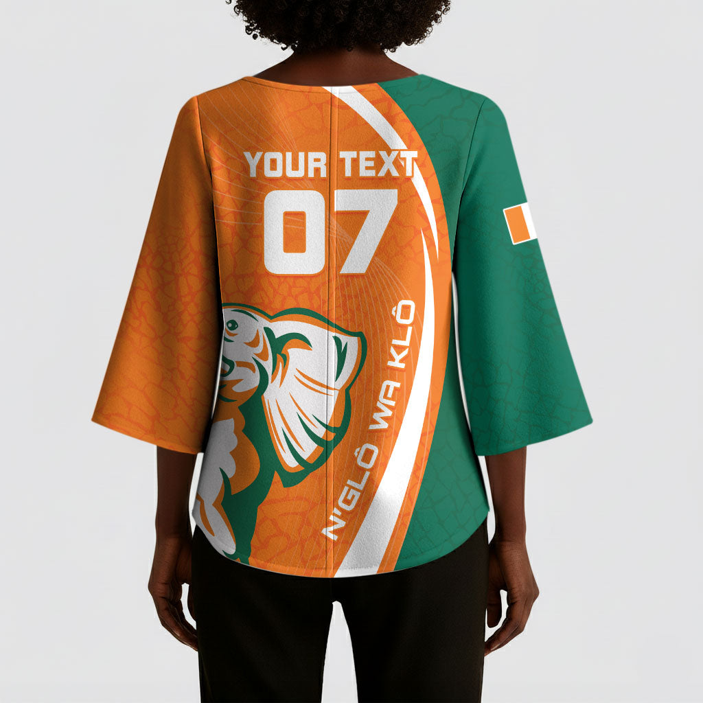 Cote d'Ivoire WC2026 Custom Kimono Sleeve Blouse Making History - GO Elephants