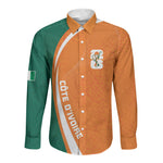 Cote d'Ivoire WC2026 Custom Long Sleeve Button Shirt Making History - GO Elephants