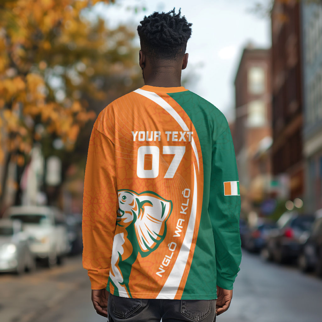 Cote d'Ivoire WC2026 Custom Long Sleeve Shirt Making History - GO Elephants