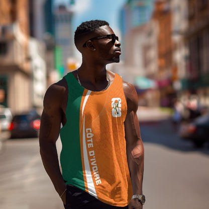 Cote d'Ivoire WC2026 Custom Men Tank Top Making History - GO Elephants