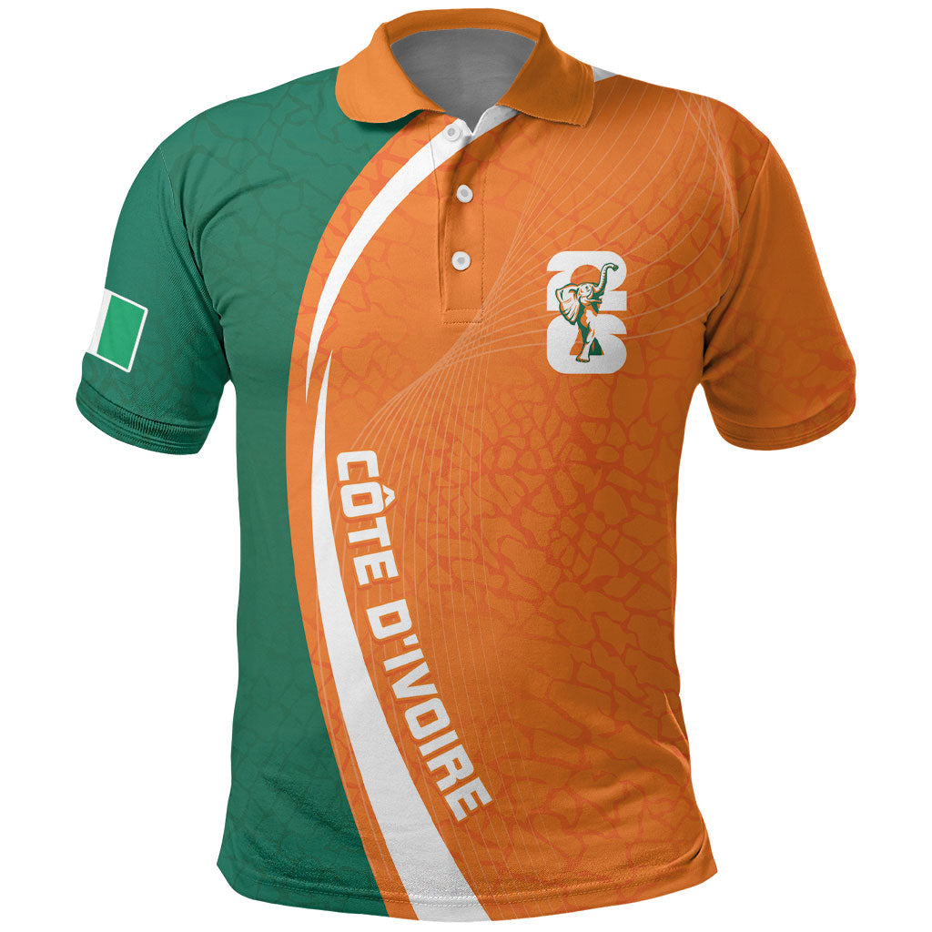 Cote d'Ivoire WC2026 Custom Polo Shirt Making History - GO Elephants