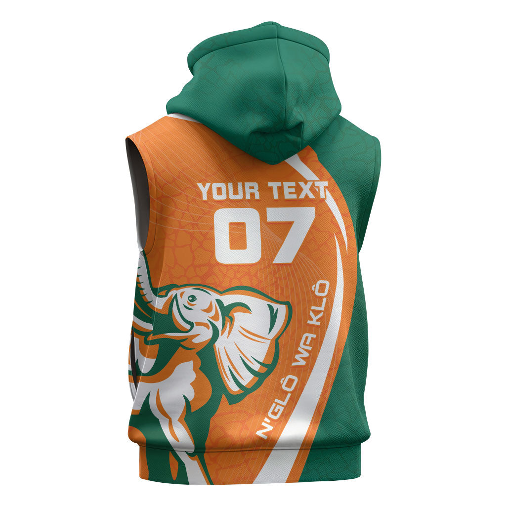 Cote d'Ivoire WC2026 Custom Sleeveless Hoodie Making History - GO Elephants