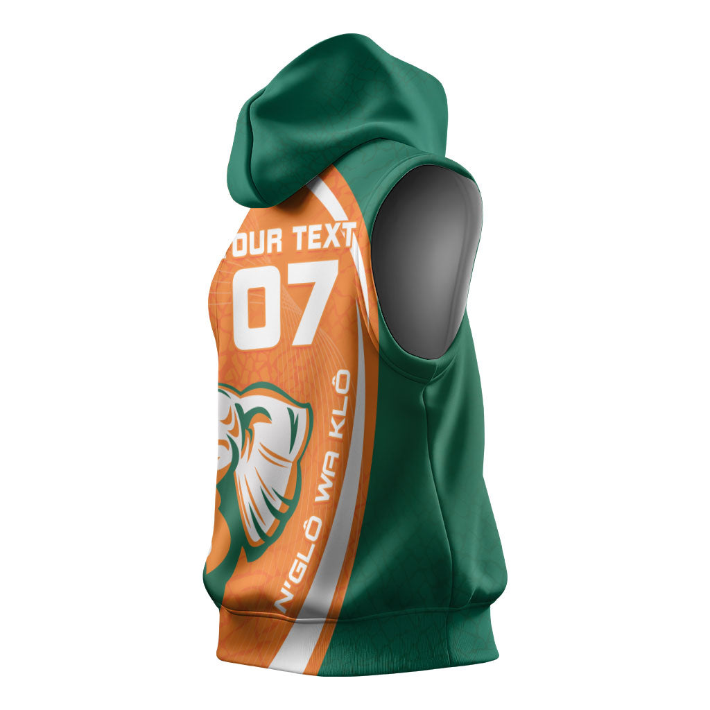 Cote d'Ivoire WC2026 Custom Sleeveless Hoodie Making History - GO Elephants
