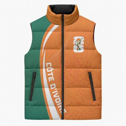Cote d'Ivoire WC2026 Custom Sleeveless Puffer Jacket Making History - GO Elephants