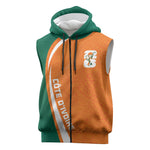 Cote d'Ivoire WC2026 Custom Sleeveless Zip Hoodie Making History - GO Elephants