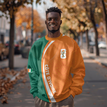 Cote d'Ivoire WC2026 Custom Sweatshirt Making History - GO Elephants