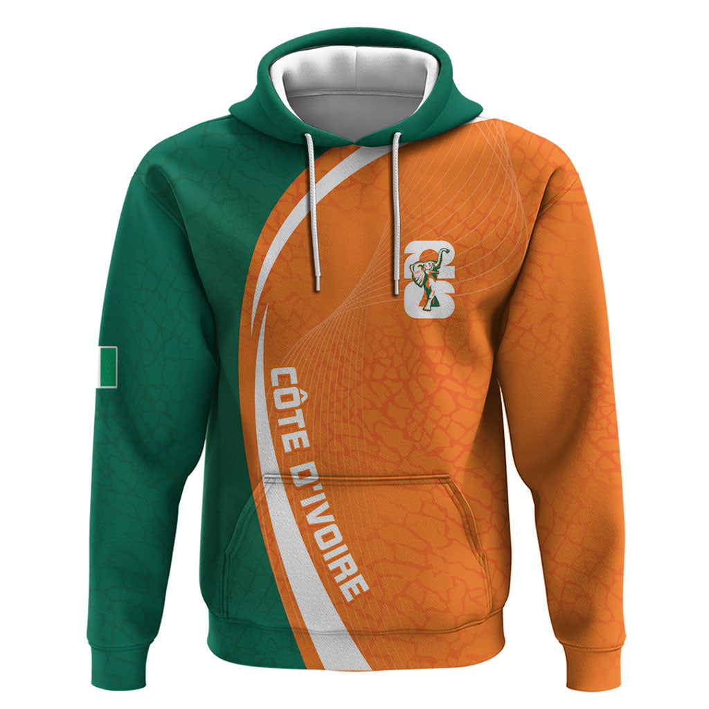 Cote d'Ivoire WC2026 Custom Zip Hoodie Making History - GO Elephants