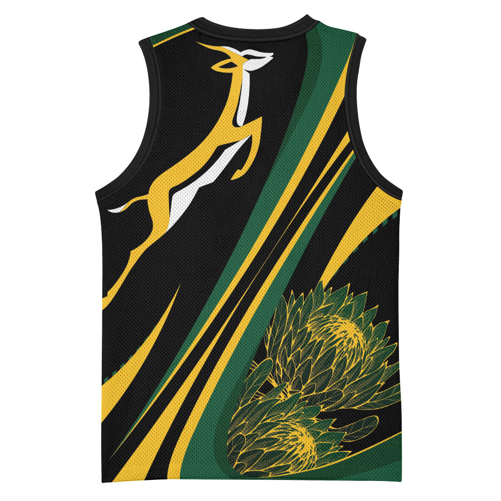South Africa Bokke Modern Simple Motifs Basketball Jersey