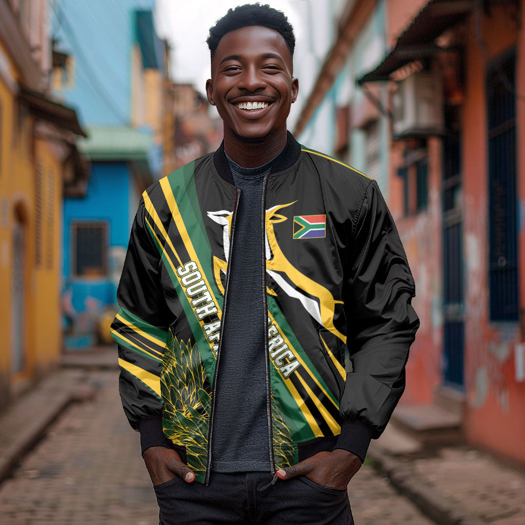 South Africa Bokke Modern Simple Motifs Bomber Jacket