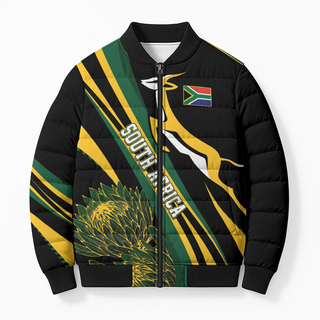 South Africa Bokke Modern Simple Motifs Bomber Puffer Jacket
