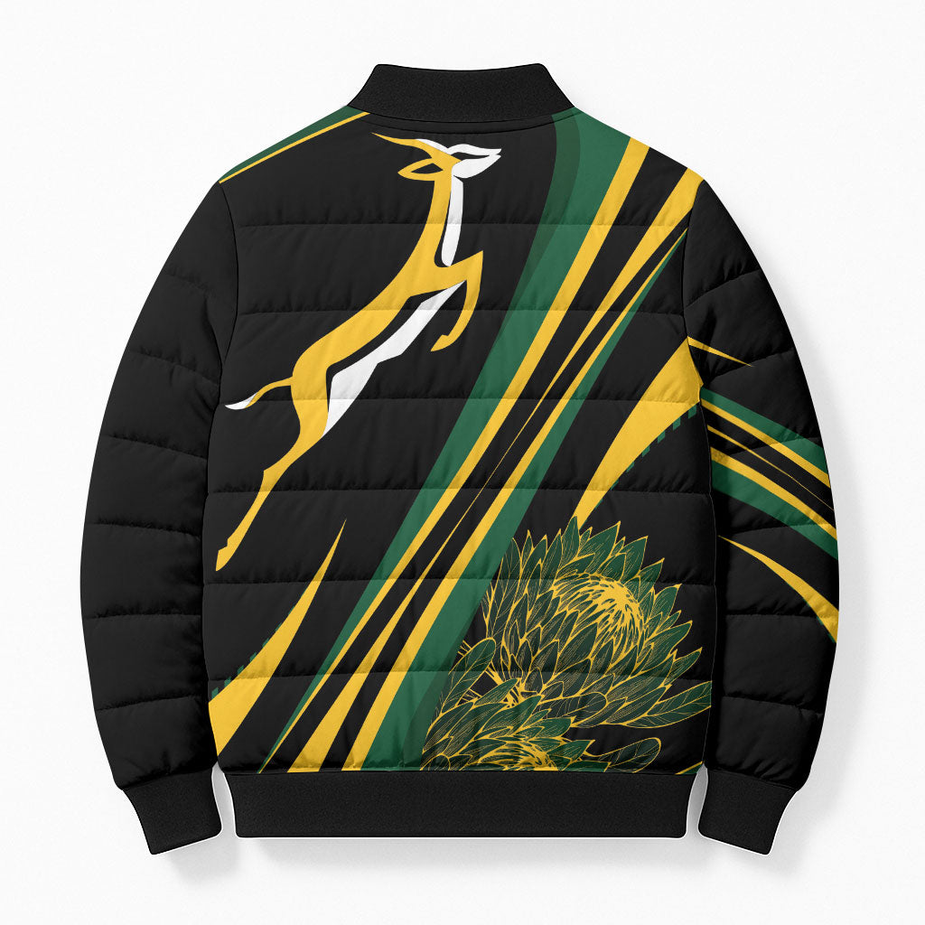 South Africa Bokke Modern Simple Motifs Bomber Puffer Jacket