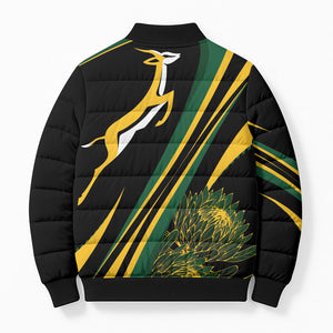 South Africa Bokke Modern Simple Motifs Bomber Puffer Jacket