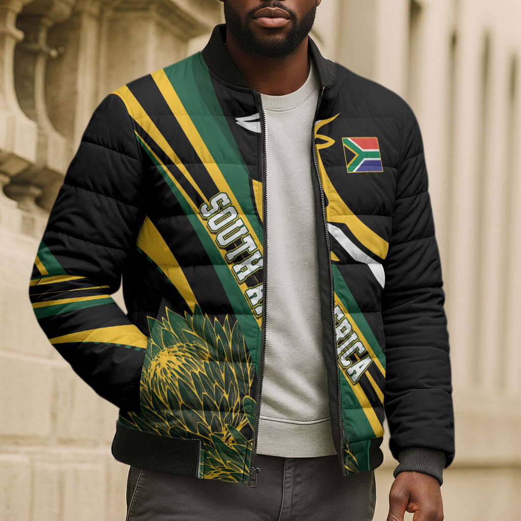 South Africa Bokke Modern Simple Motifs Bomber Puffer Jacket