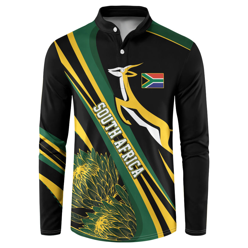 South Africa Bokke Modern Simple Motifs Button Sweatshirt