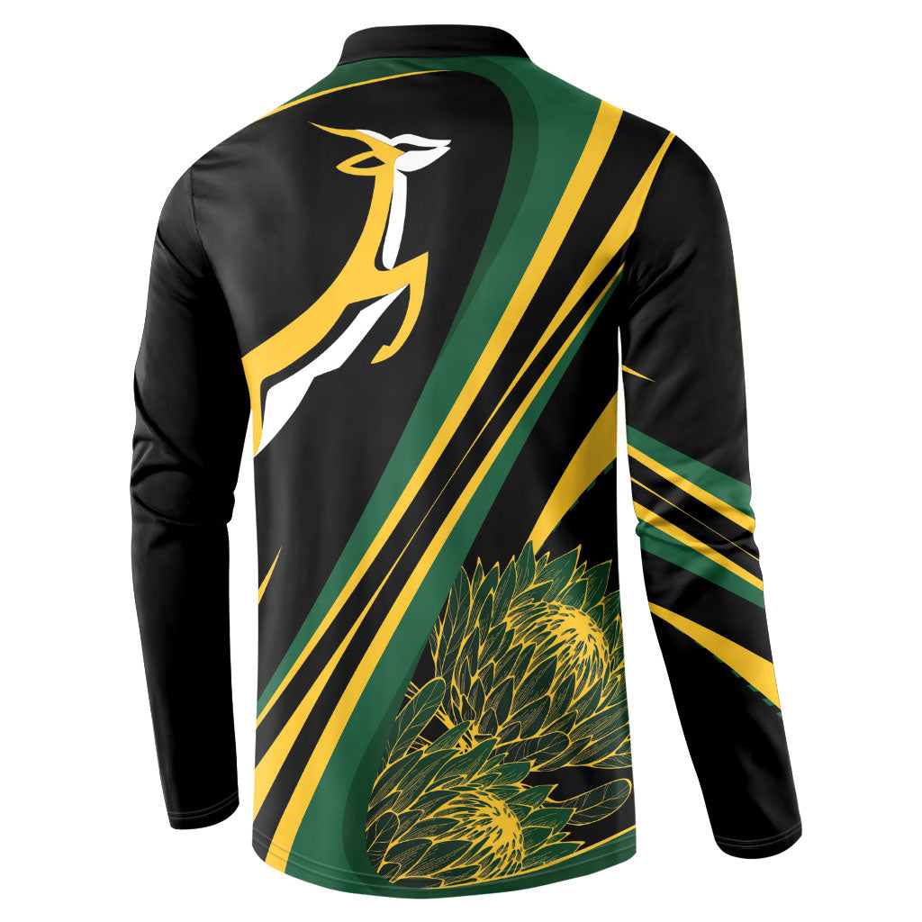 South Africa Bokke Modern Simple Motifs Button Sweatshirt