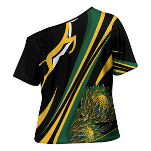 South Africa Bokke Modern Simple Motifs Cross Shoulder Shirt