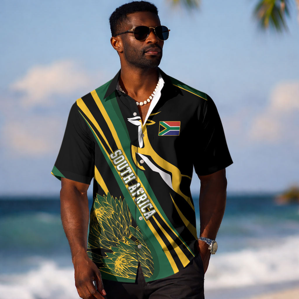 South Africa Bokke Modern Simple Motifs Hawaiian Shirt